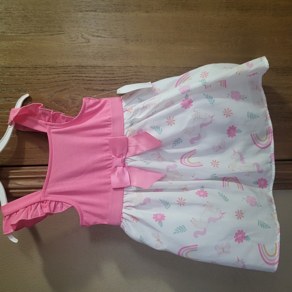 Lilt Pink and White Unicorn Dress